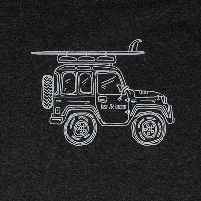 adventure-vehicle-t-shirt-g2 klean_shirt_jeep_front_closeup_lifestyle.jpg